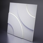 3D Дизайнерская панель из гипса Artpole HOOP, 600x600 мм, 0,36 м2 (арт.M-0022)