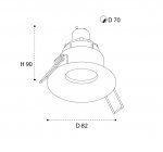 M01-1021 white светильник встраиваемый