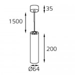 M01-3021 white светильник подвесной Italline