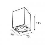 M02-70115 white светильник потолочный Italline