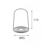M02-85115 white светильник потолочный Italline