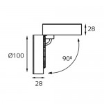 M03-0100 white светильник  потолочный Italline