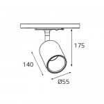 M04–308 BLACK 3000K Italline