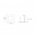 Подвесной светильник Artemide M173020+M173500 Orion Suspension 