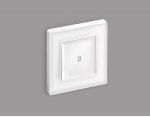 Комплект механизма 1-клавишного проходного выключателя с подсветкой 10000K ALFA MA102040 Белый глянец QUANT Ambrella Volt