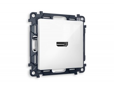 Комплект механизма розетки HDMI 2.0 ALFA MA114010 Белый глянец 40V/500mA 2.0GHz 5-18Gbit/s QUANT Ambrella Volt Комплект механизма розетки HDMI 2.0 ALFA MA114010 Белый глянец 40V/500mA 2.0GHz 5-18Gbit/s QUANT Ambrella Volt