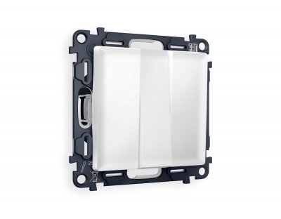 Комплект механизма 3-клавишного выключателя ALFA MA125010 Белый матовый QUANT Ambrella Volt