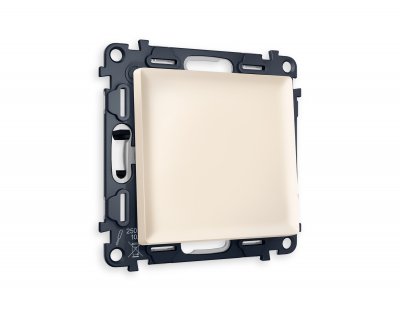 Комплект механизма 1-клавишного выключателя ALFA MA321010 Бежевый матовый QUANT Ambrella Volt