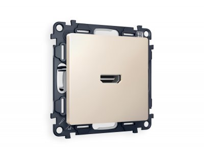 Комплект механизма розетки HDMI 2.0 ALFA MA334010 Бежевый матовый 40V/500mA 2.0GHz 5-18Gbit/s QUANT Ambrella Volt Комплект механизма розетки HDMI 2.0 ALFA MA334010 Бежевый матовый 40V/500mA 2.0GHz 5-18Gbit/s QUANT Ambrella Volt