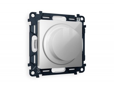 Комплект механизма светорегулятора универсального поворотно-нажимного ALFA MA405510 Серебро глянец 25-600W/LED 5-300W QUANT Ambrella Volt Комплект механизма светорегулятора универсального поворотно-нажимного ALFA MA405510 Серебро глянец 25-600W/LED 5-300W QUANT Ambrella Volt