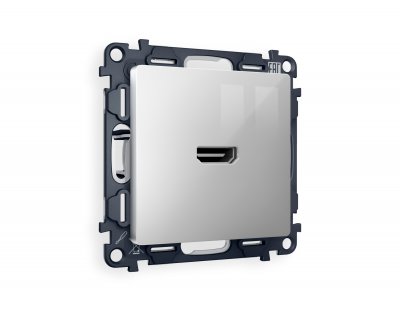 Комплект механизма розетки HDMI 2.0 ALFA MA414010 Серебро глянец 40V/500mA 2.0GHz 5-18Gbit/s QUANT Ambrella Volt Комплект механизма розетки HDMI 2.0 ALFA MA414010 Серебро глянец 40V/500mA 2.0GHz 5-18Gbit/s QUANT Ambrella Volt