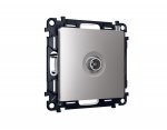 Комплект механизма TV розетки оконечной ALFA MA513010 Сталь матовый 50-870 MHz 1dB QUANT Ambrella Volt