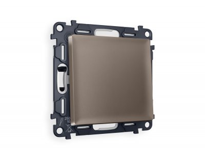 Комплект механизма 1-клавишного выключателя ALFA MA631010 Темная бронза матовый QUANT Ambrella Volt