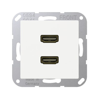 JUNG A 500 Бел Розетка HDMI 2-ая (MAA1133) JUNG A 500 Бел Розетка HDMI 2-ая (MAA1133)