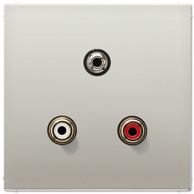 JUNG LS 990 Edelstahl Аудио Разъем (RCA) / Stereo Jack (TRS 3.5 mm) (MAES1011) JUNG LS 990 Edelstahl Аудио Разъем (RCA) / Stereo Jack (TRS 3.5 mm) (MAES1011)