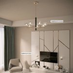Люстра Crystallux MAESTRO SP-PL7 GOLD MAESTRO