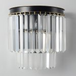 Светильник настенный бра Crystallux MAXIME AP2 BLACK MAXIME