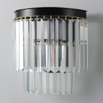 Светильник настенный бра Crystallux MAXIME AP2 BLACK MAXIME
