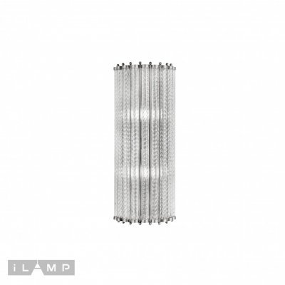 Настенный светильник iLamp Manhattan MB0266-2 SILVER BRUSH Настенный светильник iLamp Manhattan MB0266-2 SILVER BRUSH