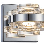 Настенный светильник MB22030002-1A chrome/clear