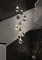 Подвесной светильник Crystal rock 11 gold MD-020B-11 gold Delight