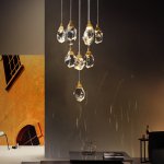 Подвесной светильник Crystal rock 11 gold MD-020B-11 gold Delight