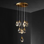 Подвесной светильник Crystal rock 11 gold MD-020B-11 gold Delight