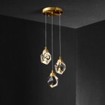 Подвесной светильник Crystal rock 3 gold MD-020B-3 gold Delight