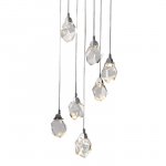 Подвесной светильник Crystal rock 7 chrome MD-020B-7 chrome Delight