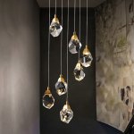 Подвесной светильник Crystal rock 7 gold MD-020B-7 gold Delight