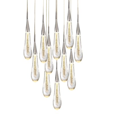 Подвесной светильник Pour 11 chrome MD-023B-11 chrome Delight