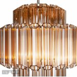Подвесная люстра iLamp Destiny MD0267-4B CHROME+BROWN