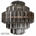 Подвесная люстра iLamp Destiny MD0267-7A CHROME+SMOKY GRAY