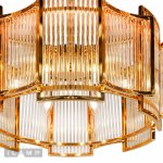 Подвесная люстра iLamp Tribeca MD0276-6A GOLD+CLEAR