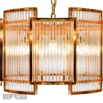 Подвесная люстра iLamp Tribeca MD0276-6A GOLD+CLEAR