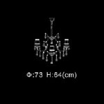 Люстра Illuminati MD09053-9B