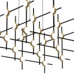 Люстра Illuminati MD18001067-30A  black/gold