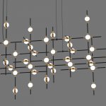 Люстра Illuminati MD18001067-55A  black/gold