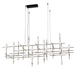 Люстра Illuminati MD18001067-55A black/gold