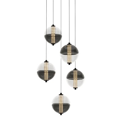 Подвесной светильник MD24022079-5A black/smoky