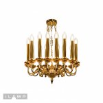 Подвесная люстра iLamp Louvre MD8551-15 Золотая