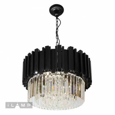 Подвесная люстра iLamp Element MD8584-6 Черная Подвесная люстра iLamp Element MD8584-6 Черная