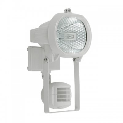 Галогеновый прожектор с датчиком движения 150 вт Kanlux MEZO CE-81P-Y-W (667)