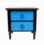 Дизайнерская тумба Nort Blue MAK interior MGCG-06-B Черный, голубой