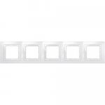 Unica Бел Рамка 5-ая с декор.элементом MGU2.010.18
