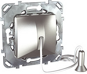 Unica Top Алюминий Выключатель кнопочный со шнурком MGU5.226.30ZD