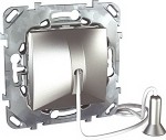 Unica Top Алюминий Выключатель кнопочный со шнурком MGU5.226.30ZD