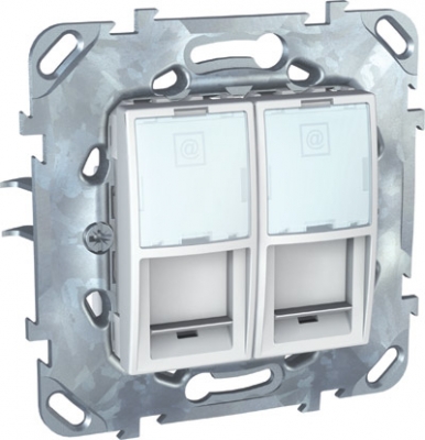 Розетка комп(RJ45) 2-ая кат 6 с полем для надписи MGU5.2424.18ZD