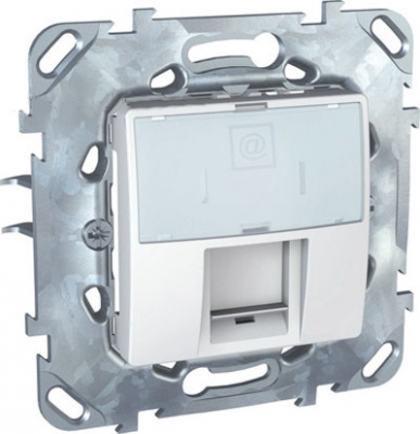 Розетка комп(RJ45) 1-ая кат 5е с полем для надписи MGU5.421.18ZD