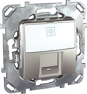 Unica Top Алюминий Суппорт с накладкой для конекторов AMP & KRONE MGU5.460.30ZD Unica Top Алюминий Суппорт с накладкой для конекторов AMP & KRONE MGU5.460.30ZD